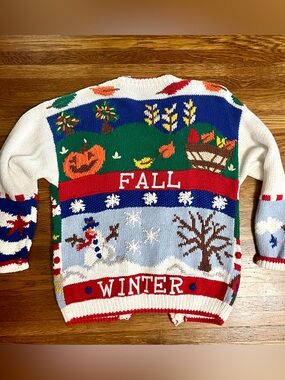 Bellepointe S cottage grandma sweater All Seasons teacher 90s kitsch cardigan